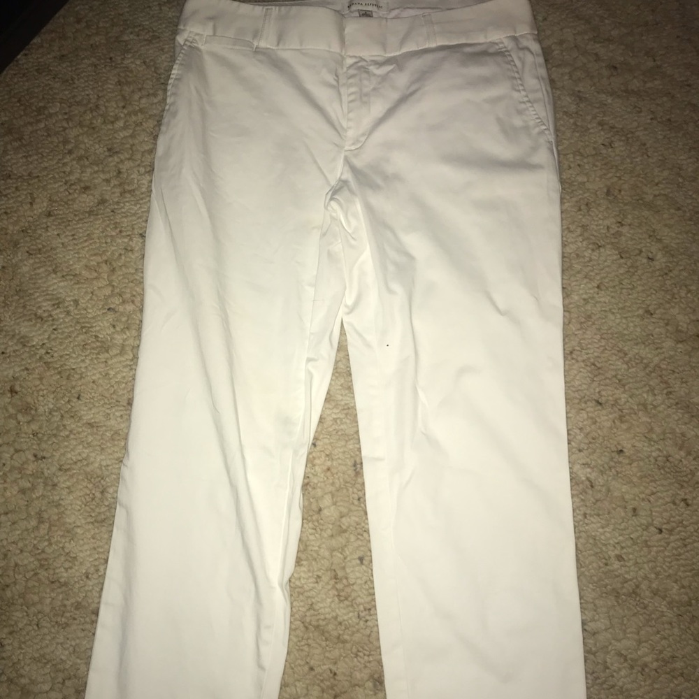 Banana Republic White Pants